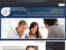 Tablet Screenshot of americanportfolioshouston.com